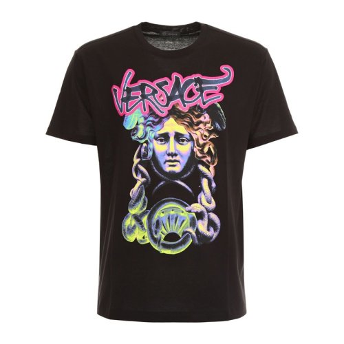  VERSACE/范思哲 男士印花棉質(zhì)短袖T恤 A80032 A224589 A008 PLFSX