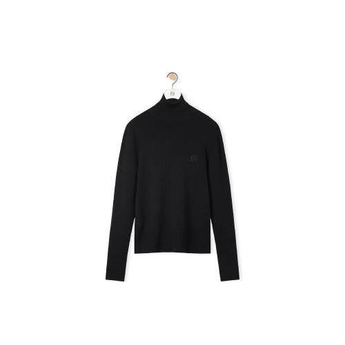  LOEWE羅意威 22年秋冬 男士 針織衫 Turtleneck fine rib sweater in wool H526Y14KCG-1100
