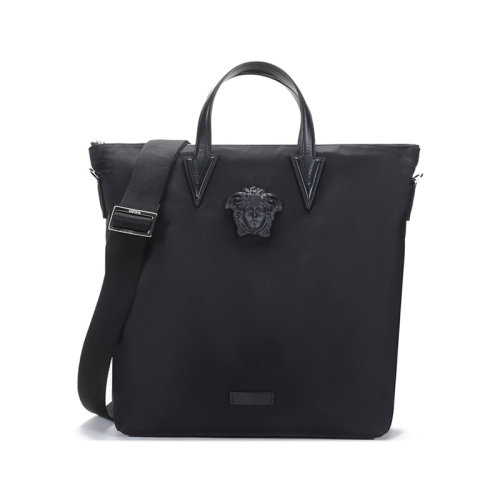VERSACE/范思哲  男士織物手提單肩斜挎包托特包 DFB8503 DNY8ME