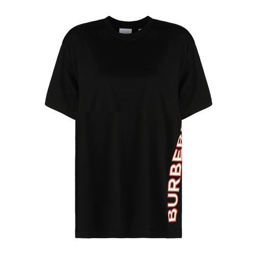 BURBERRY/博柏利字母印花側(cè)標(biāo)寬松棉質(zhì)女士短袖T恤8037382