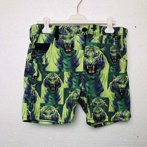 DIESEL/迪賽 男士綠色短褲 00SOL70TABT01