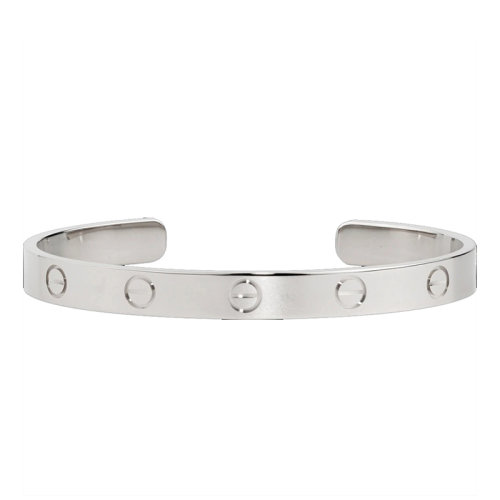 CARTIER/卡地亞 LOVE系列  18K金白金手鐲B6032517