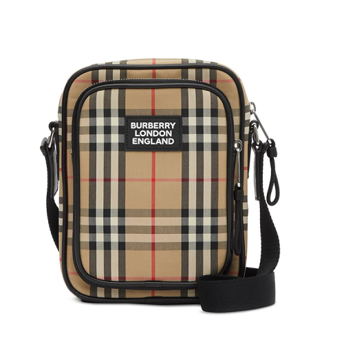 BURBERRY/博柏利 巴寶莉男包 男士 經(jīng)典時尚格紋豎版相機包斜挎包 80233811 ZWJ0012CD