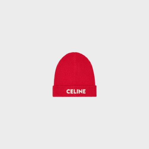  CELINE賽琳思琳 22年秋冬 男士 帽子 BONNET BRODé CELINE LAINE COTELéE FEUTRé 2A25R423P