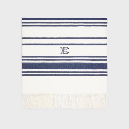  CELINE賽琳思琳 22年秋冬 女士 圍巾 編織棉質(zhì)沙灘巾 2ARB3655Q.07MR