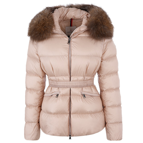 Moncler/蒙克萊  盟可睞女裝  女士粉色錦綸連帽襯墊秋冬羽絨服 1A55202C0229511