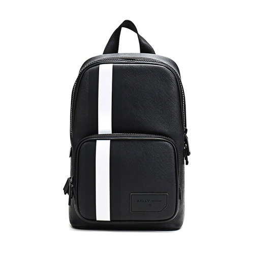 BALLY/巴利 男士PVC單肩斜挎包胸包 SIHORN OF