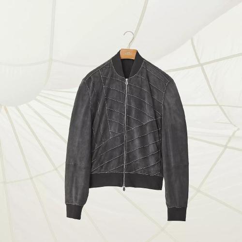  HERMES愛(ài)馬仕 22年秋冬 男士 夾克 Blouson bord-cote H253400HE6348