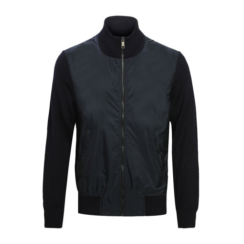 PRADA/普拉達 男士深藍色羊毛棉夾克外套 SMC506-1GLK-F0008