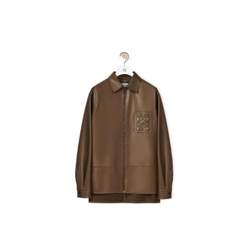  LOEWE羅意威 22年秋冬 男士 大衣 Zip overshirt in nappa H526Y31L03-4160