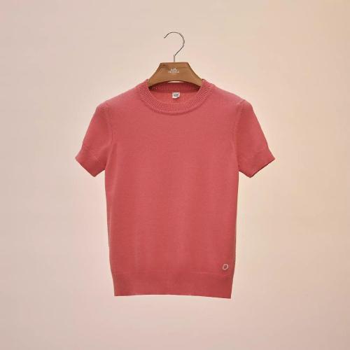  HERMES愛馬仕 22年秋冬 女士 短袖襯衫 Pull manches courtes H2E2638D18E36