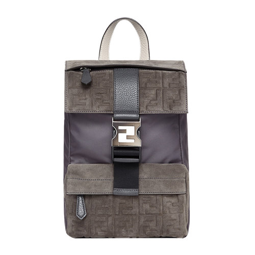 FENDI/芬迪FENDINESS小號(hào)背包 麂皮雙肩背包 7VZ067AHU7