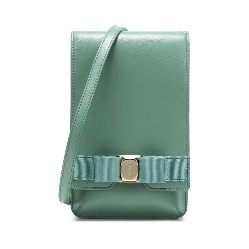 Salvatore Ferragamo/菲拉格慕  女士皮革單肩斜挎包腰包手拿包手機(jī)包 220264