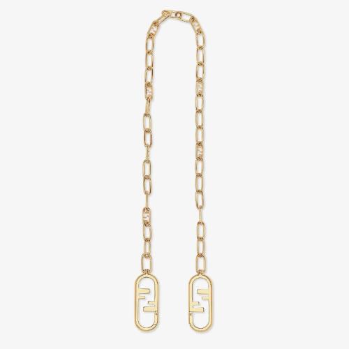  FENDI芬迪 22年秋冬 女士 肩帶 金色金屬肩帶 8A_V371AHO5F0CFK