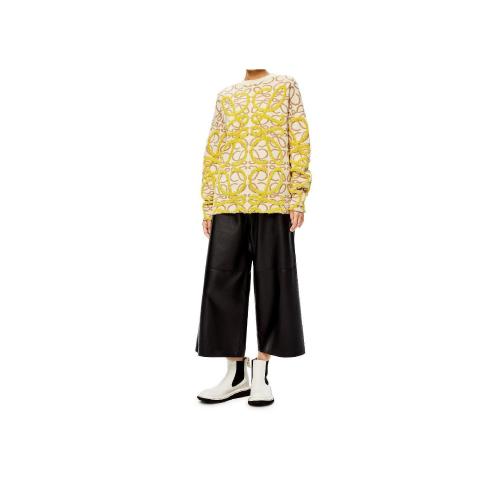  LOEWE羅意威 22年秋冬 女士 針織衫 Anagram sweater in wool and linen S359Y14K62-2372