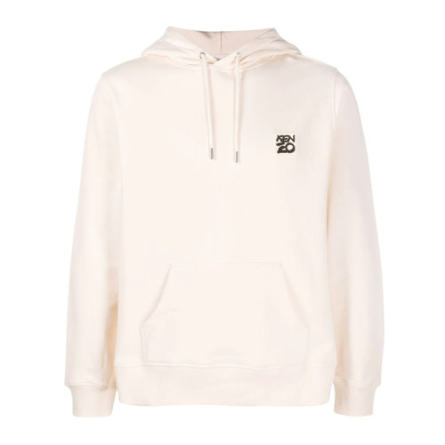 Kenzo 高田賢三 男裝 服飾 米白色經(jīng)典logo款連帽衛(wèi)衣 男衛(wèi)衣