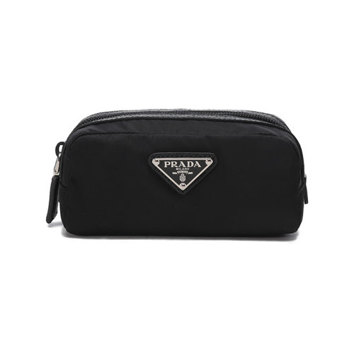 PRADA/普拉達(dá)【22年新款】 男女中性Re-Nylon再生尼龍手拿包洗漱包化妝包 2NA046 2DMH