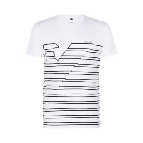  ARMANI JEANS/阿瑪尼牛仔 男士印花棉質(zhì)短袖T恤 3Y6T37 6JPRZ 1100 PLFSX