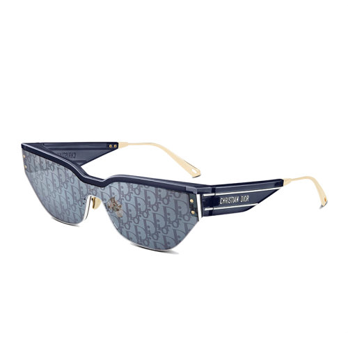 DIOR/迪奧 22年春夏新款 DIORCLUB M3U系列 女士藍色老花圖案鏡片醋酸纖維鏡框眼罩式太陽眼鏡墨鏡CLUBM3UWT_30B8