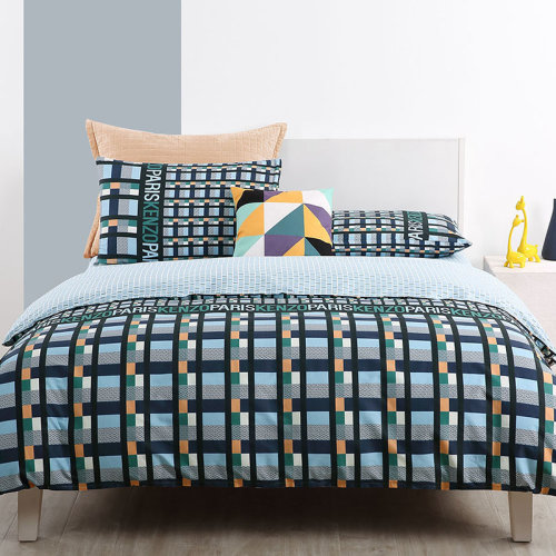 KENZO/高田賢三 K Cuzco英倫格紋全棉四件套