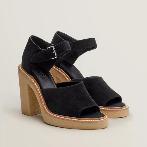  HERMES愛馬仕 22年秋冬 女士 高跟涼鞋 Sandales Drew H212059Z 02360 預(yù)定商品2-6周發(fā)貨