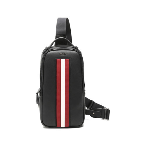 BALLY/巴利  男士涂層再生牛皮革手提單肩斜挎包胸包 MALIKHO