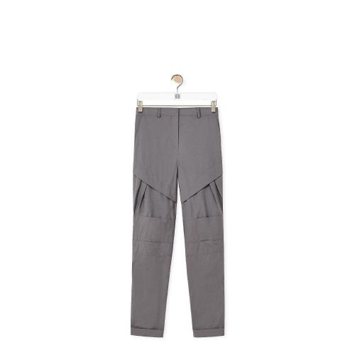  LOEWE羅意威 22年秋冬 女士 休閑褲 Pleated trousers in cotton S540Y04XA_V-1290