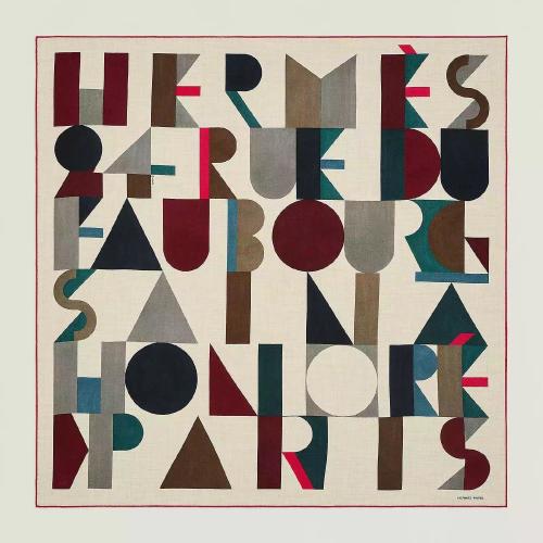  HERMES愛馬仕 22年秋冬 男士 圍巾 Carre 100 Jeu dAdresse H103884T 02