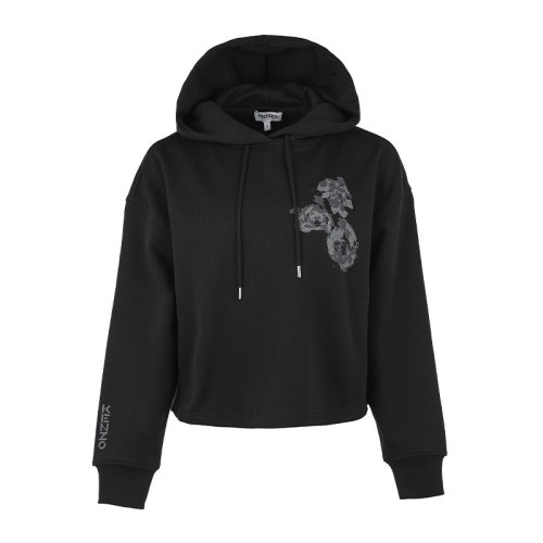 KENZO/高田賢三印花圖案棉質(zhì)寬松連帽女士套頭衛(wèi)衣女衛(wèi)衣FB62SW660