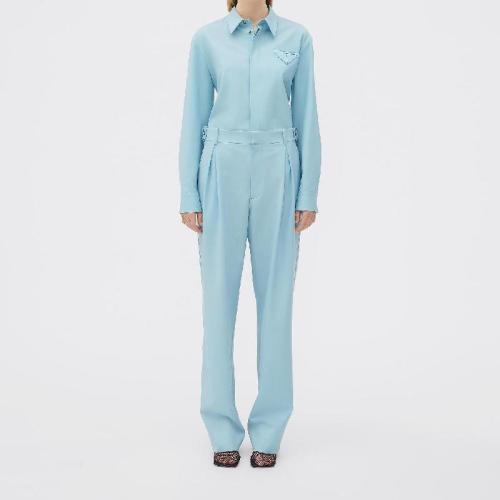  BV葆蝶家 22年秋冬 女士 長(zhǎng)袖襯衫 chemise 707895V25W08955