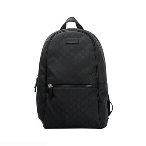 GUCCI/古馳 男女通用中性款黑色織布雙肩包【預(yù)售1-2周發(fā)貨】 黑色系 均碼