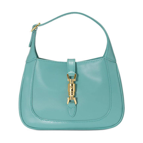 GUCCI/古馳 1961 Jackie系列 淺藍(lán)色小牛皮迷你斜跨單肩手提包63709110O0G4933