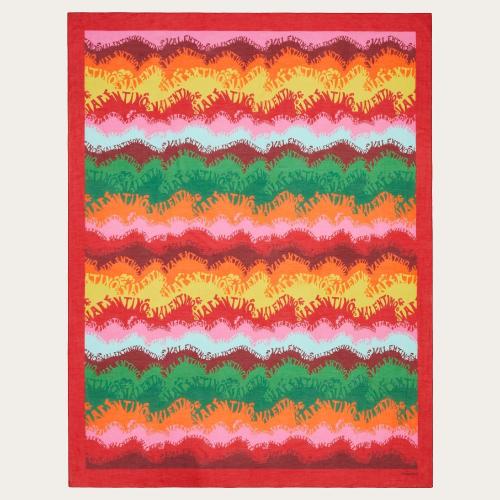  VALENTINO華倫天奴 22年秋冬 女士 圍巾 SARONG EN COTON ET SOIE a IMPRIMé VALENTINO WA_VE