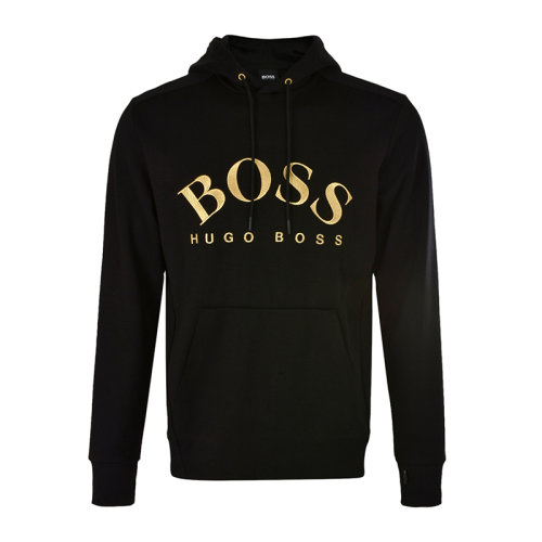 Hugo Boss/雨果博斯  棉質(zhì)經(jīng)典logo標(biāo)識長袖套頭運(yùn)動衫男士衛(wèi)衣
