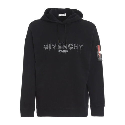 Givenchy /紀(jì)梵希 男士服裝  黑色時(shí)尚連帽衛(wèi)衣 男衛(wèi)衣