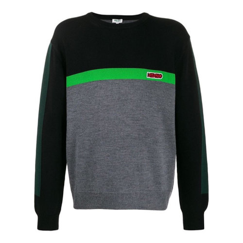 KENZO/高田賢三  凱卓男裝 男士拼色棉質(zhì)時(shí)尚圓領(lǐng)秋冬衛(wèi)衣 F965PU2253BB.23