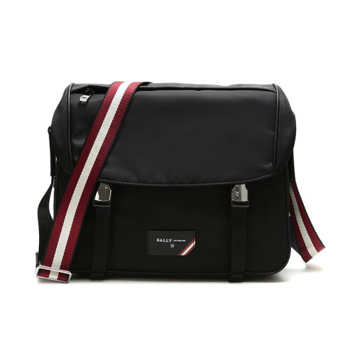 BALLY/巴利 男士織物單肩斜挎郵差包 FABRO