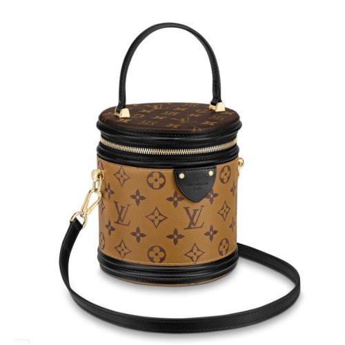 【海外直采 2-3周后發(fā)貨】LouisVuitton/路易威登SACVANITY系列女士老花小牛皮圓筒手拎包單肩包M43986