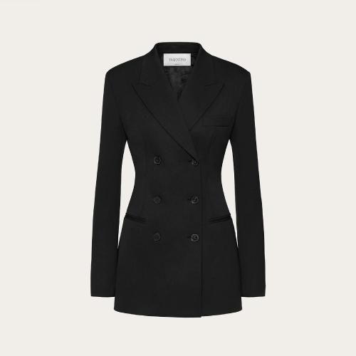  VALENTINO華倫天奴 22年秋冬 女士 西服外套 BLAZER EN LAINE STRETCH XB3CE2M56W50NO