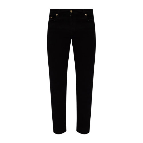 VERSACE JEANS/范思哲牛仔 男士黑色棉質(zhì)混紡氨綸修身款休閑褲牛仔褲長褲男褲 A2GZA0S4-60366-899