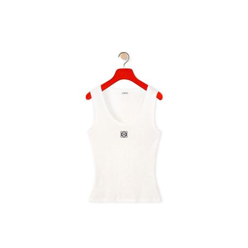  LOEWE羅意威 22年秋冬 女士 背心 Anagram tank top in cotton S540Y07XA2-2100