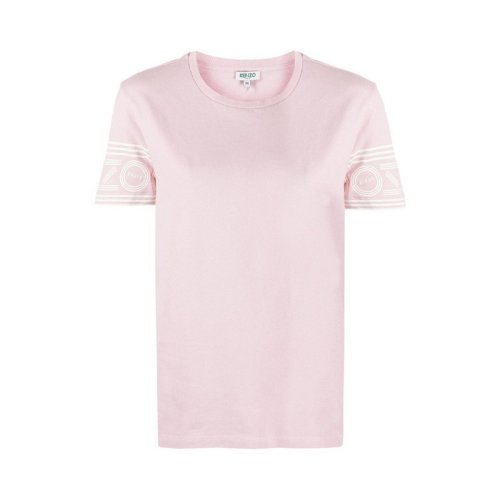  KENZO/高田賢三 女士淡粉色棉質(zhì)短袖T恤 F862TS793 985 34 PLFSX