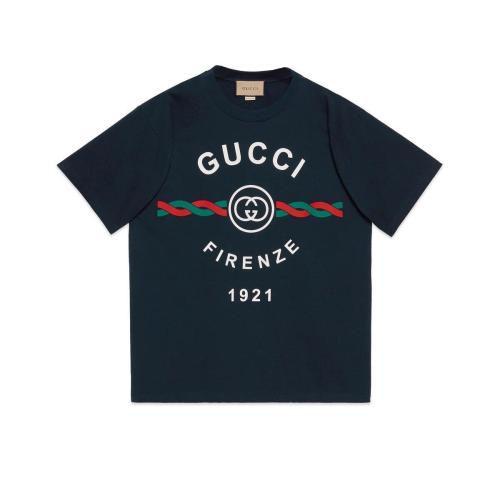  GUCCI古馳 22年秋冬 男士 針織棉“Gucci Firenze 1921”T恤 616036 XJD7T 4795