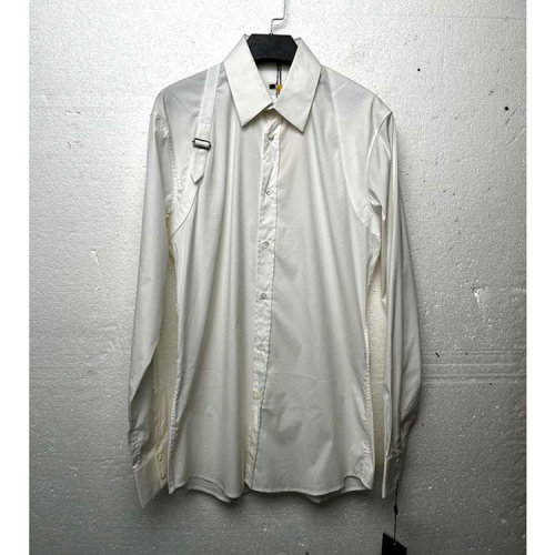 Alexander McQueen/亞歷山大麥昆 白色男士長(zhǎng)袖襯衫（瑕疵折扣）