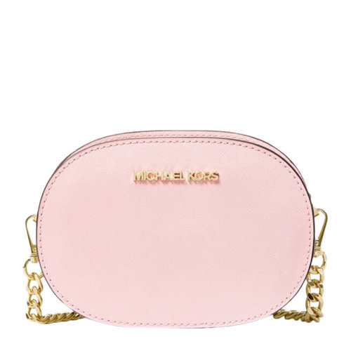 Michael Kors/邁克·科爾斯 Jet Set Travel系列 MK女士皮革橢圓單肩包斜挎包鏈條包