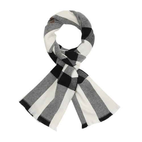 黑白格女士羊絨圍巾 BURBERRY/博柏利 巴寶莉 男女同款 圍巾女 圍脖