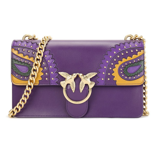 PINKO 紫色 女士 單肩包 1P217FY515 J09