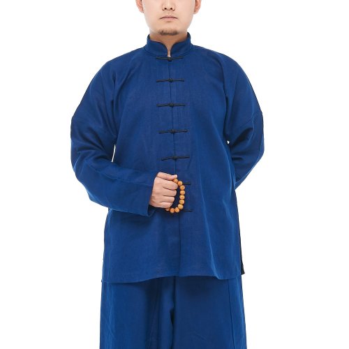 JLMT/凈蓮滿堂【定制款】民國對(duì)襟小衫 厚亞麻 男中式其他