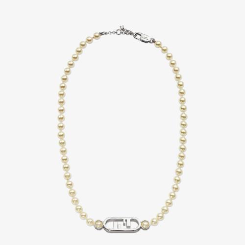  FENDI芬迪 22年秋冬 男士 項鏈 白色項圈 7AJ62_8SJF1IL0