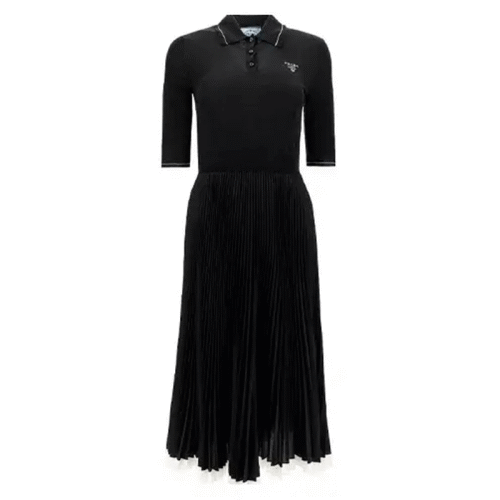  PRADA/普拉達 女士黑色混紡連衣裙 P3B06MS20110FT-F0002